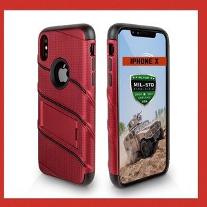 iPhone X Heavy Duty Rugged Kickstand Holster Combo